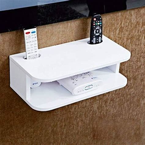 setup box stand metal wall shelf|setup box stand amazon.